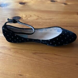 Sparkly Betsey Johnson Black Flats